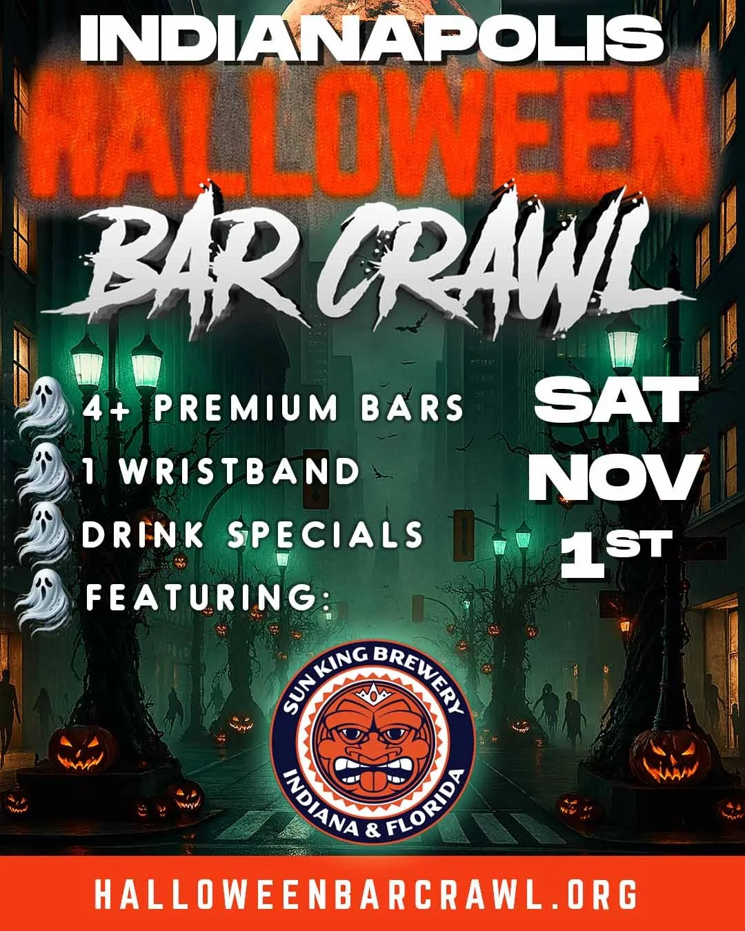 Indianapolis Halloween Bar Crawl