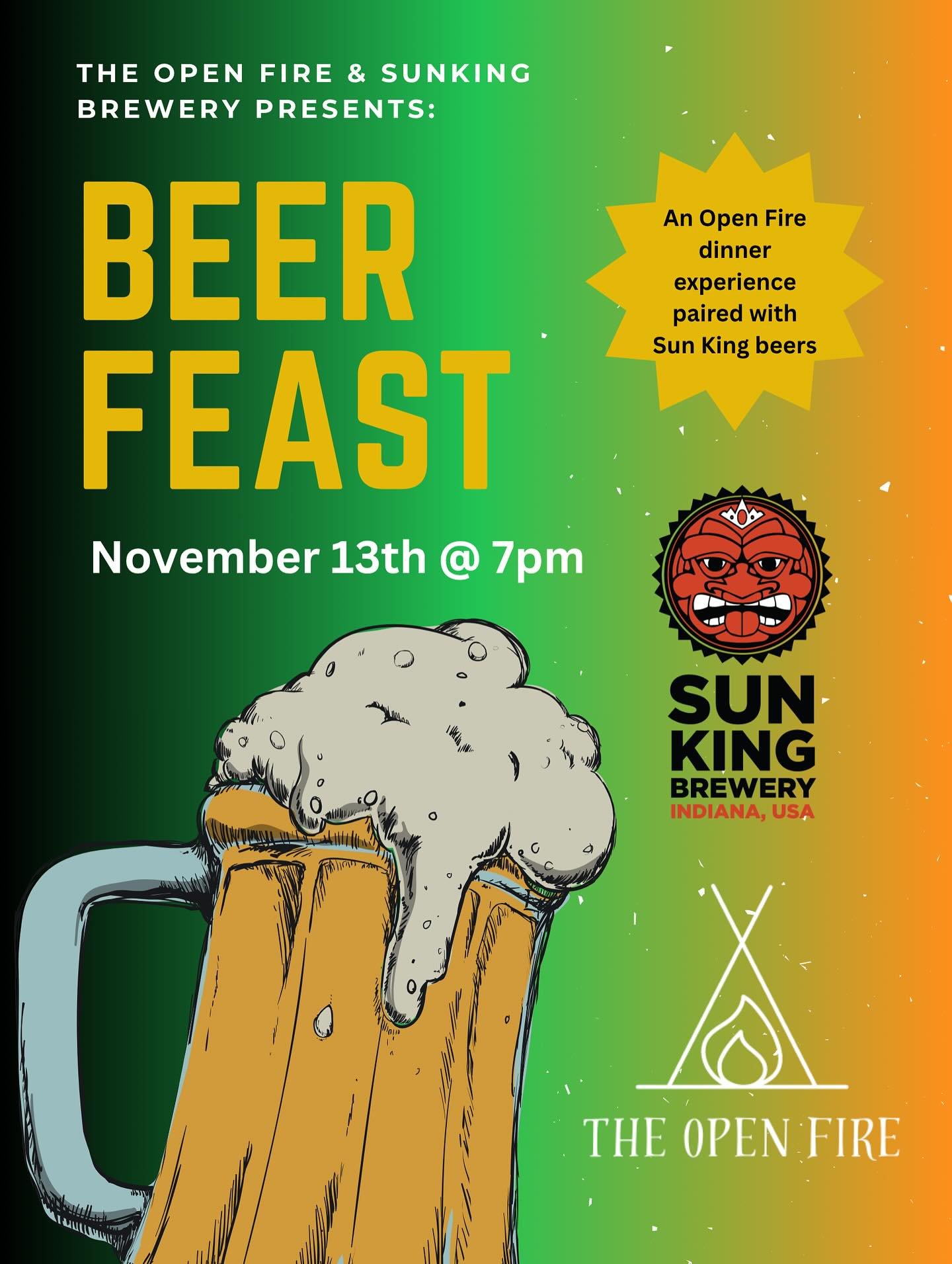 The Open Fire and Sun King Present Beer Feast