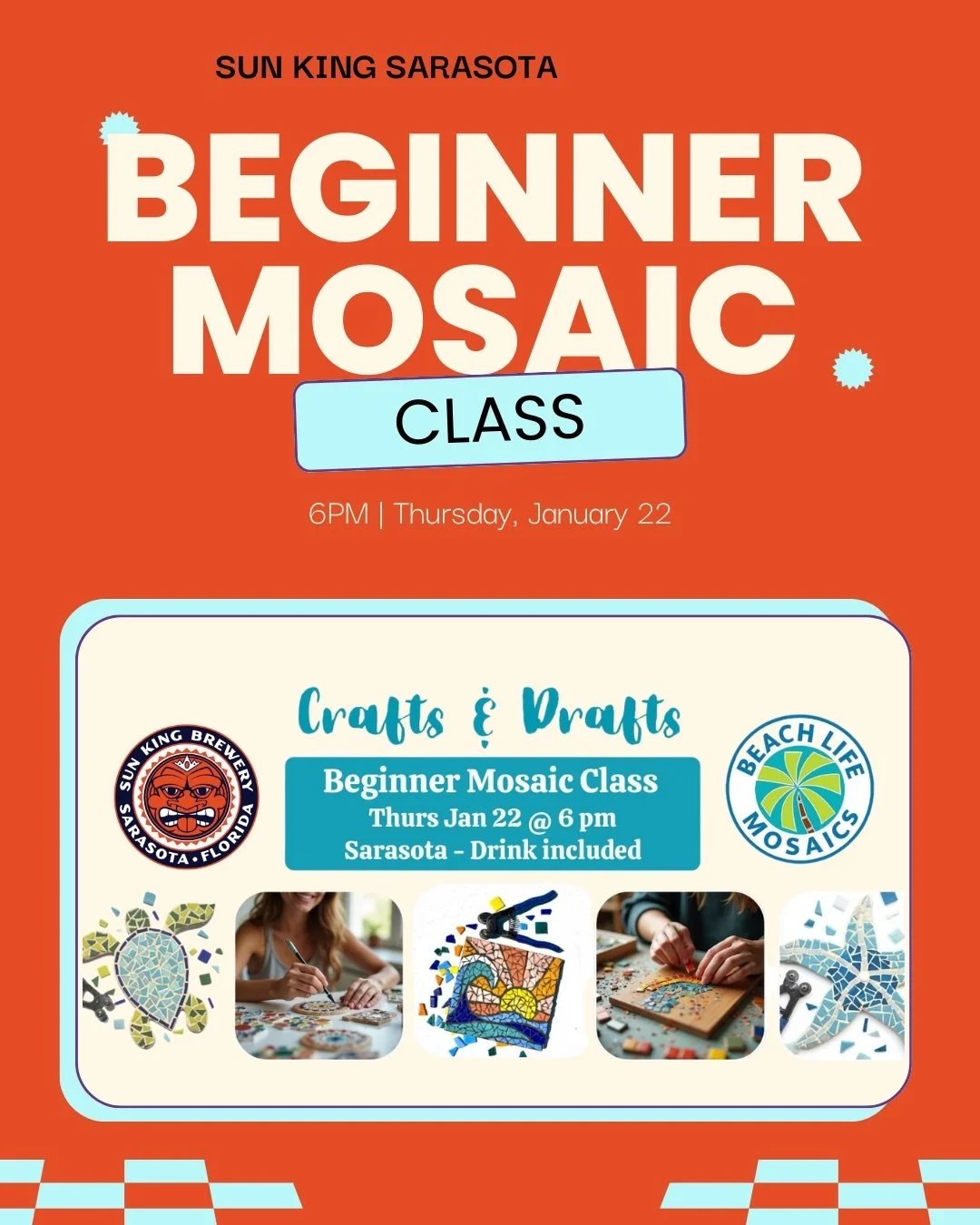 Sarasota Beginner Mosaics Class