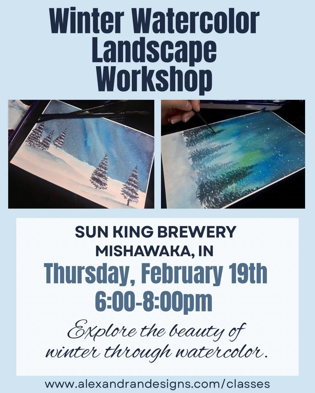 Mishawaka Watercolor Landscape Workshop