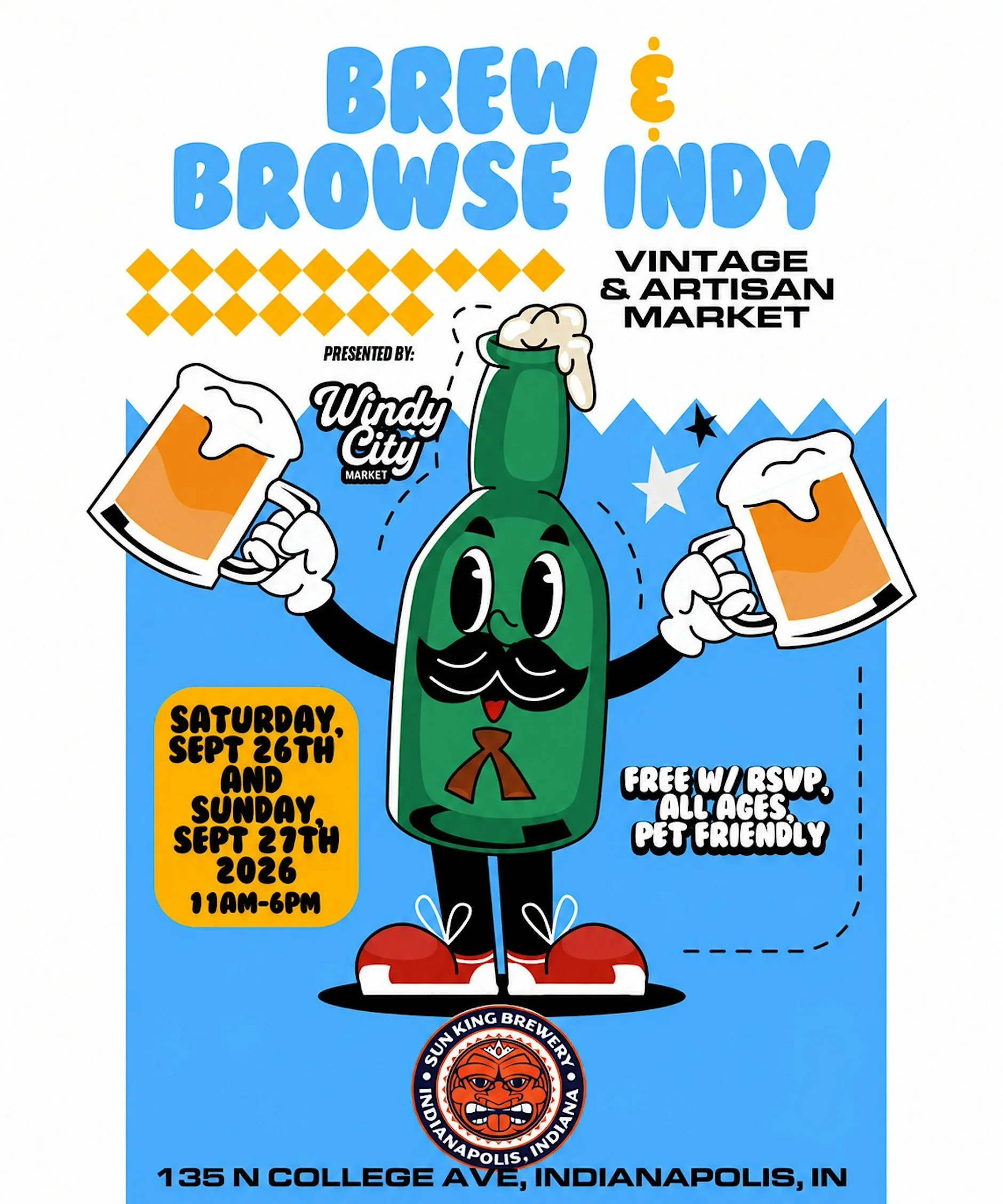 Indianapolis: Inaugural Indiana Brew & Browse Vintage & Artisan Fest