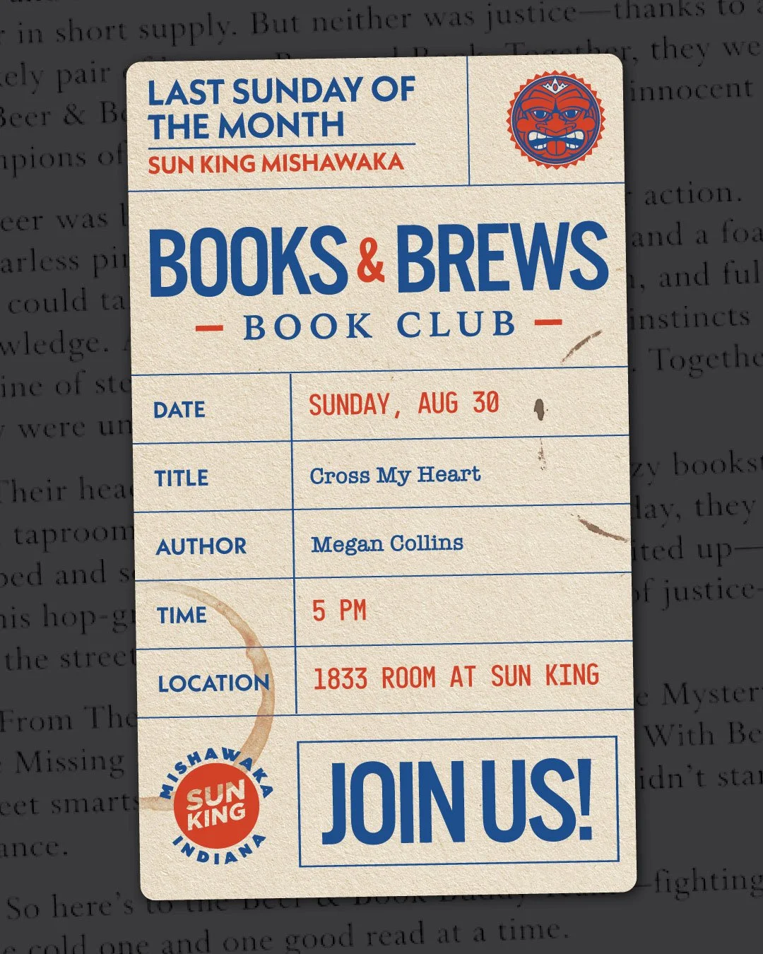 Mishawaka Books & Brews: Cross My Heart