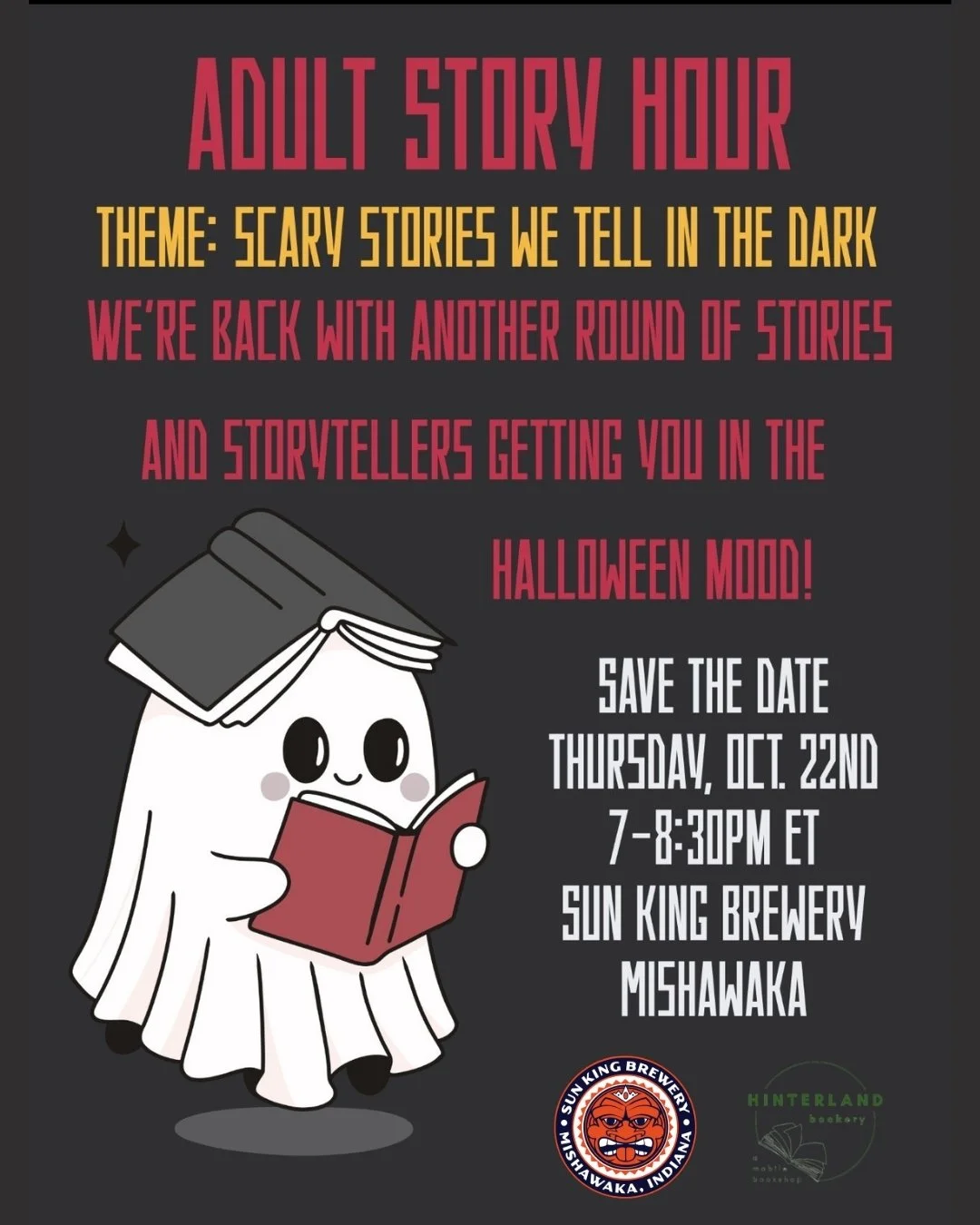 Mishawaka Adult Story Hour: Scary Stories We Tell in the Dark