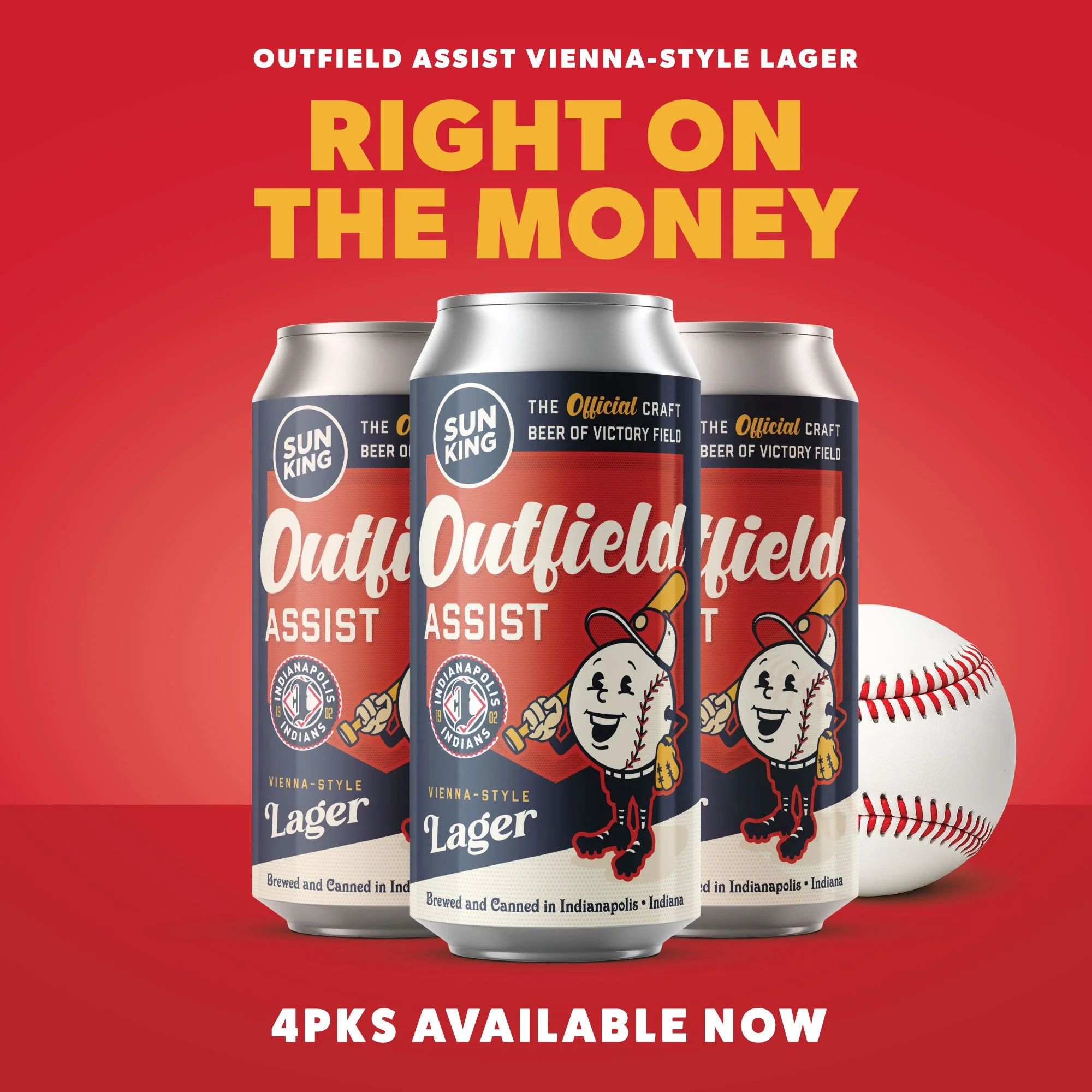 Outfield Assist Beer Cans