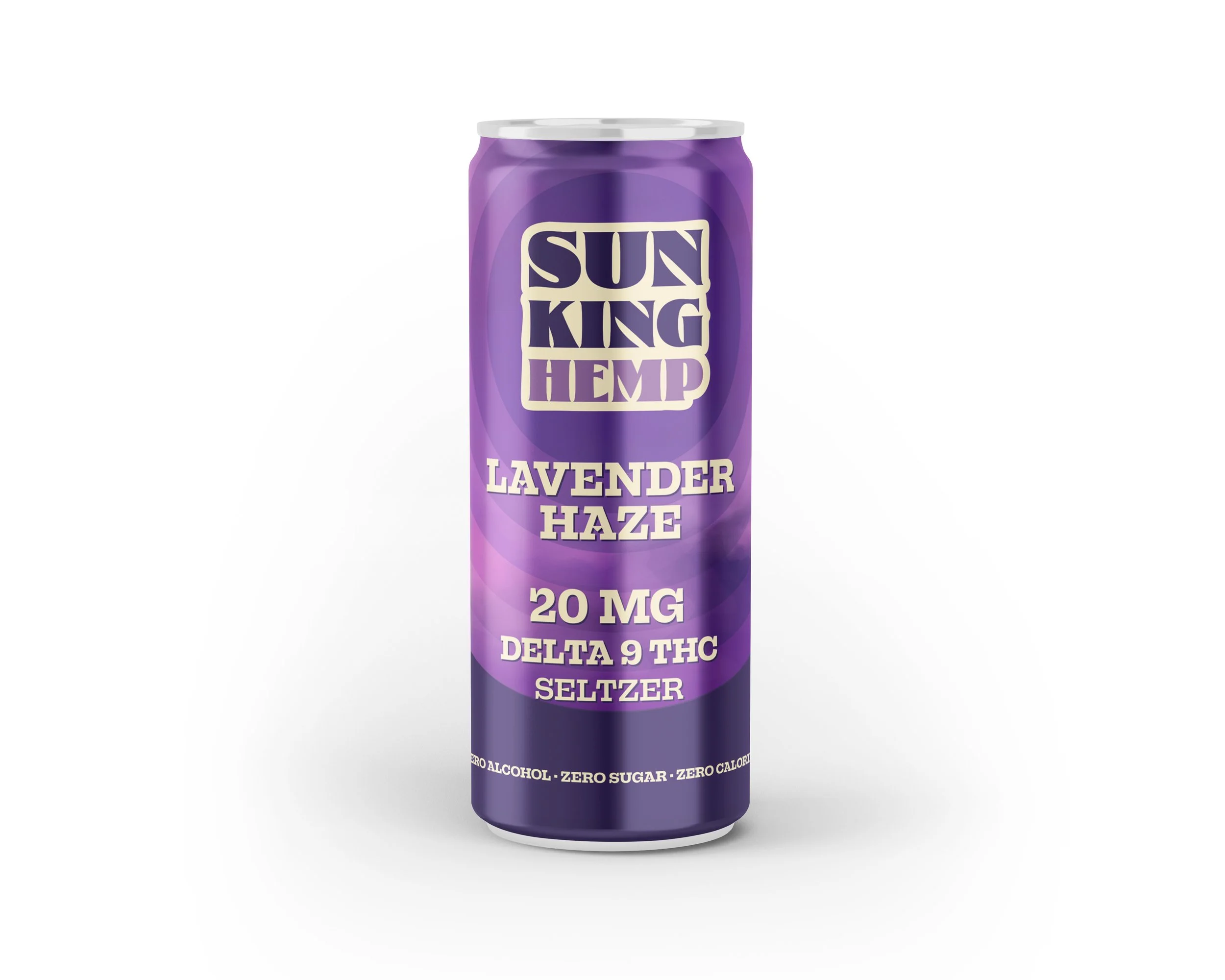 Sun King Hemp
Lavender Haze
20MG | Delta 9 THC
Seltzer