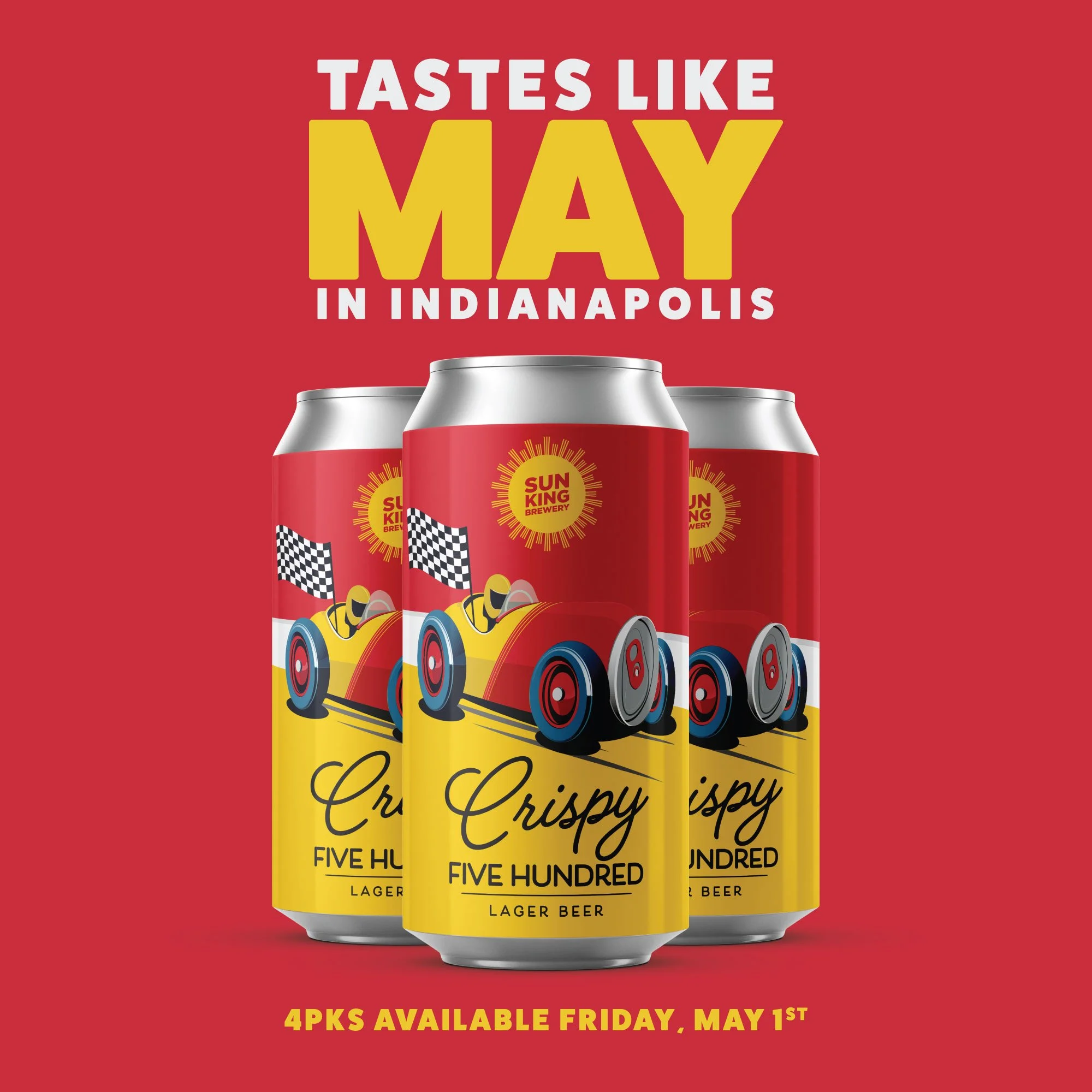 3 cans of Crispy Five Hundred Beer