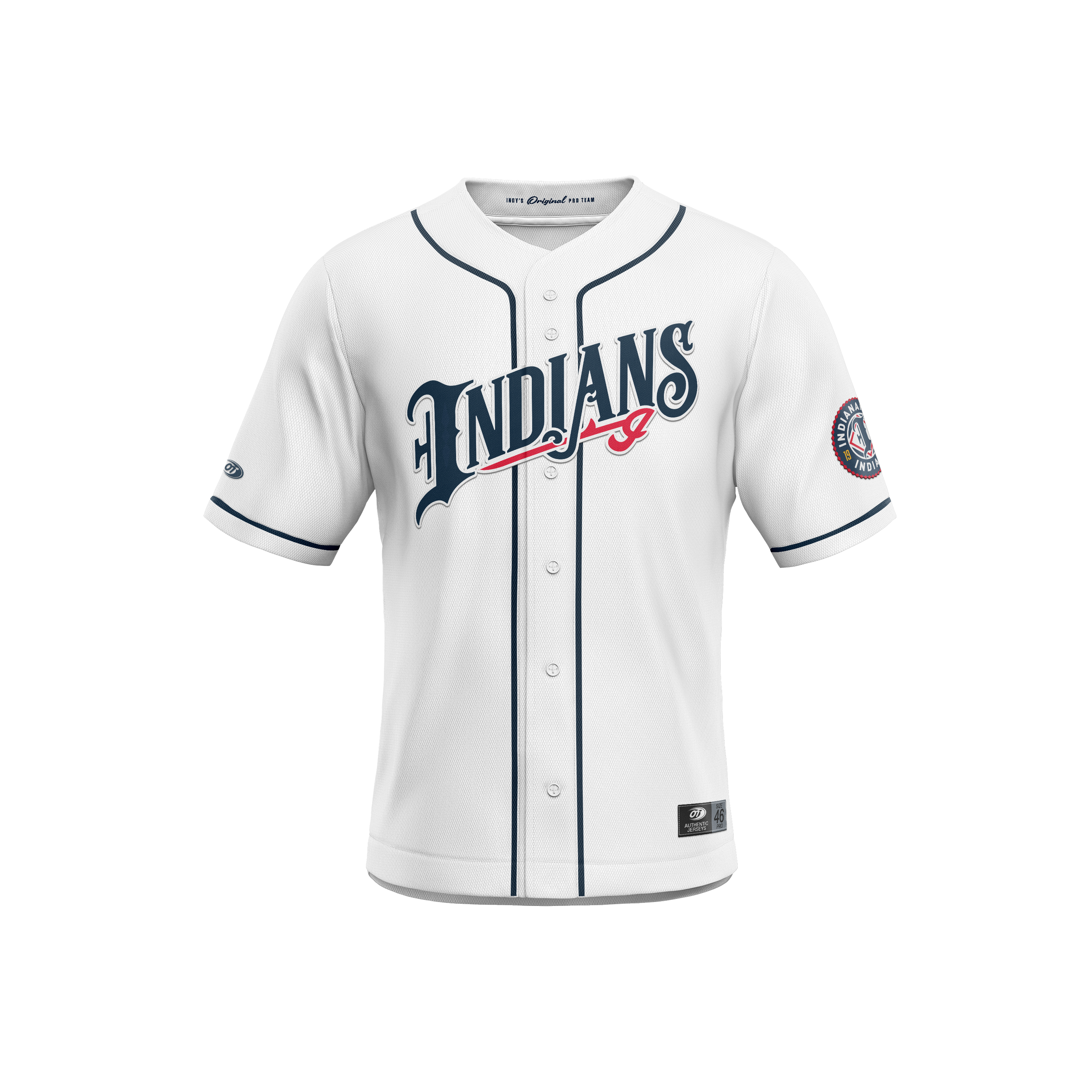 Indianapolis Indians White Home Jersey