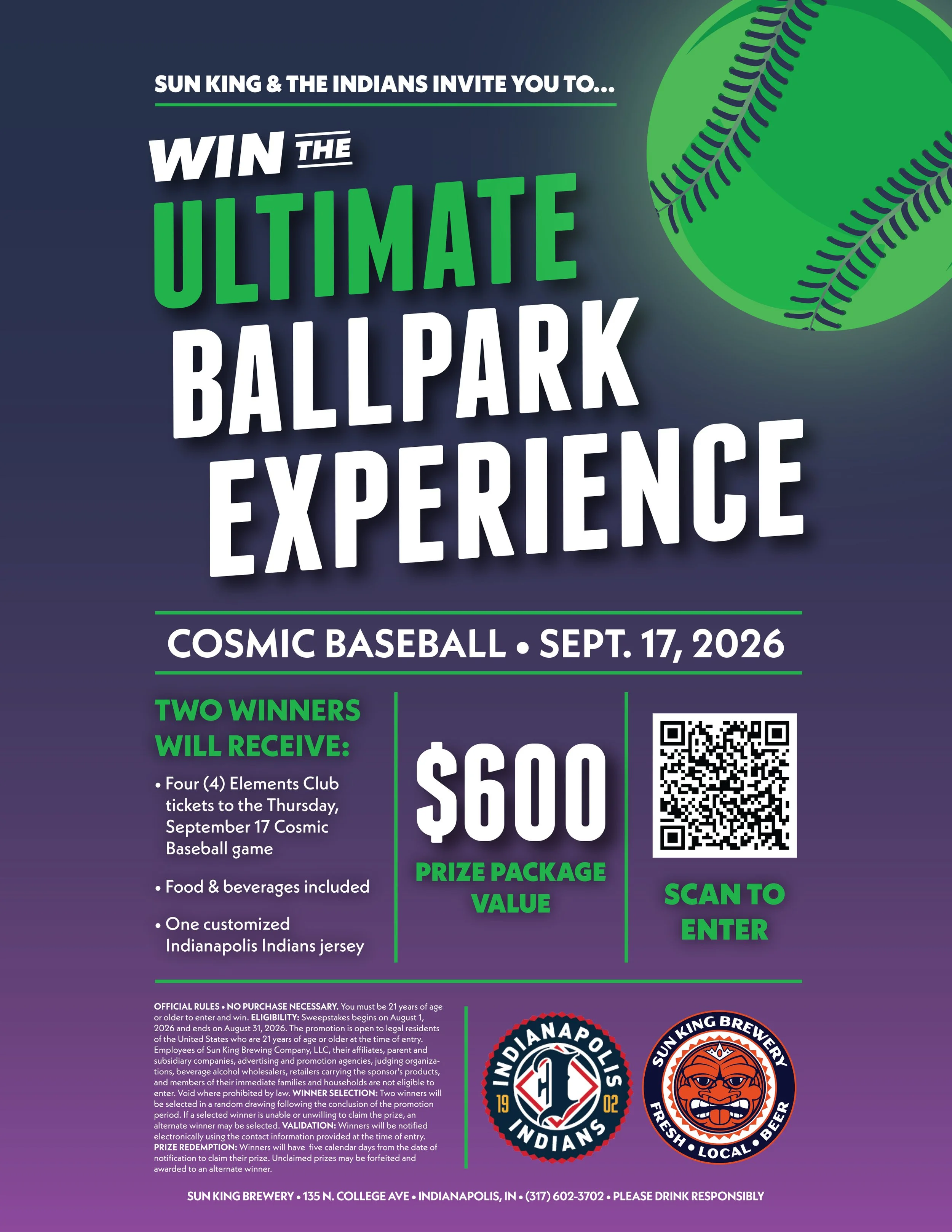 Sun King Ultimate Ballpark Experience Poster