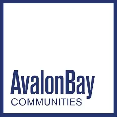 AvalonBay Communities logo in blue and white.