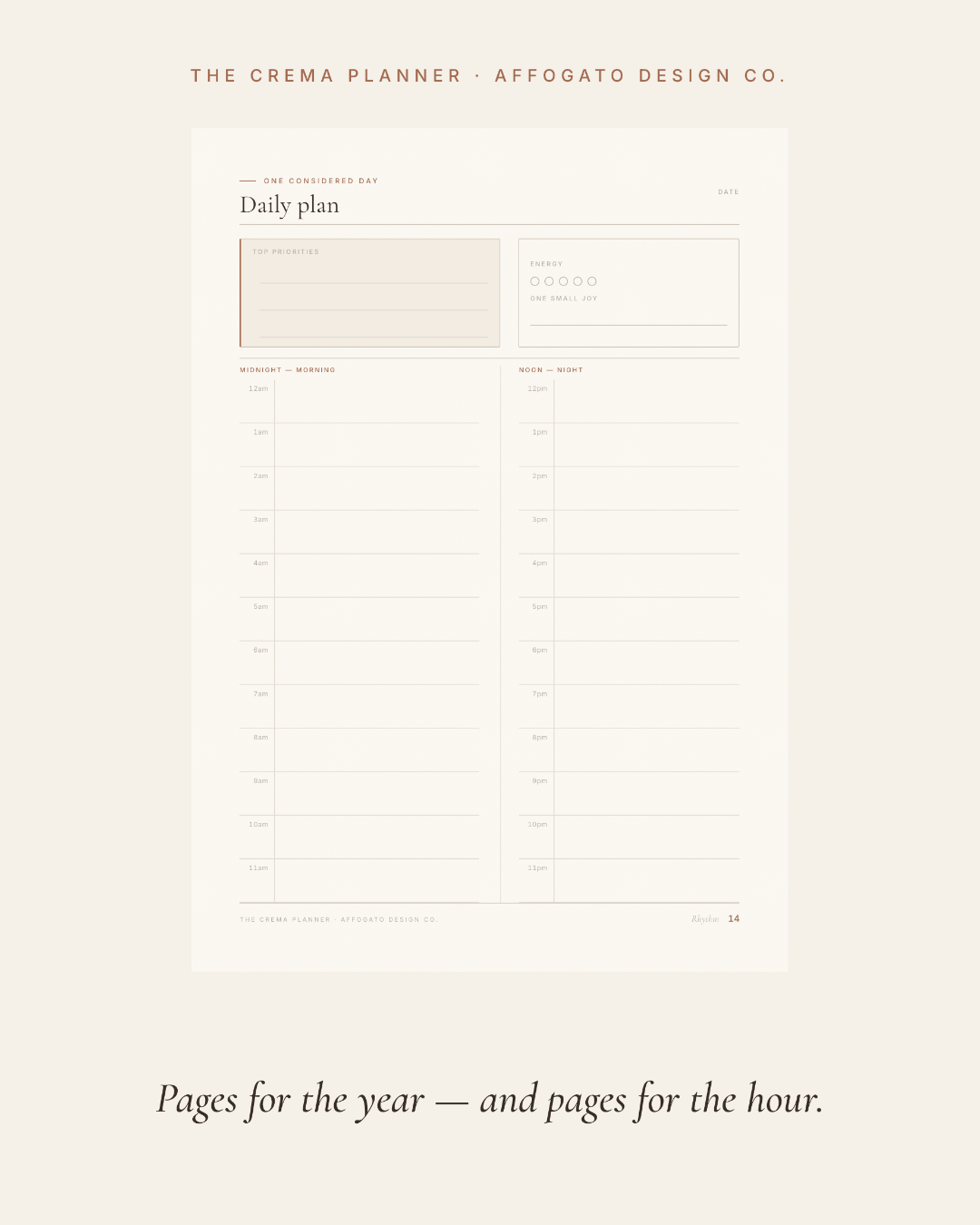 The Crema Planner Collection