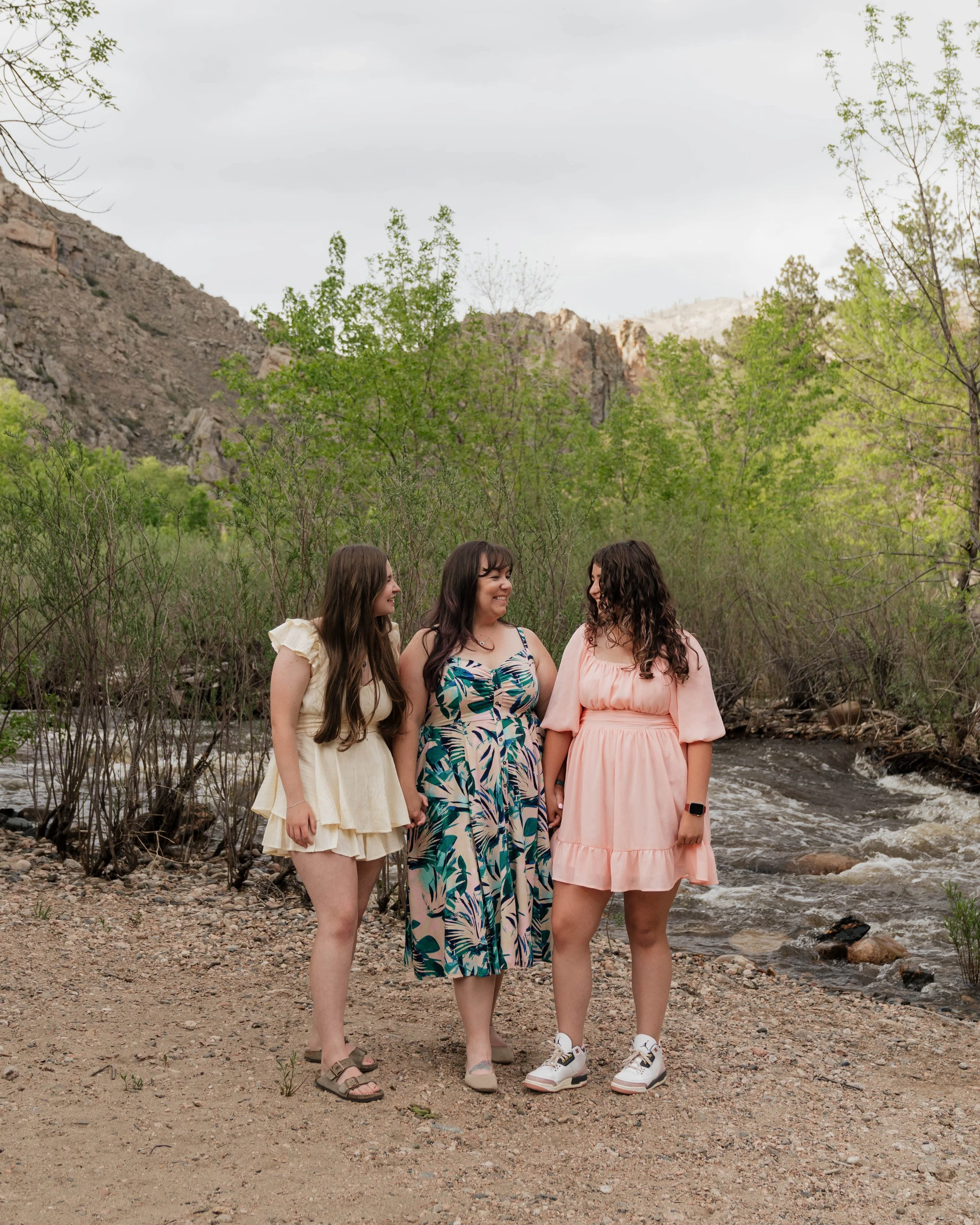 Sheena Murphy founder of Radiant and Rooted Coaching with daughters