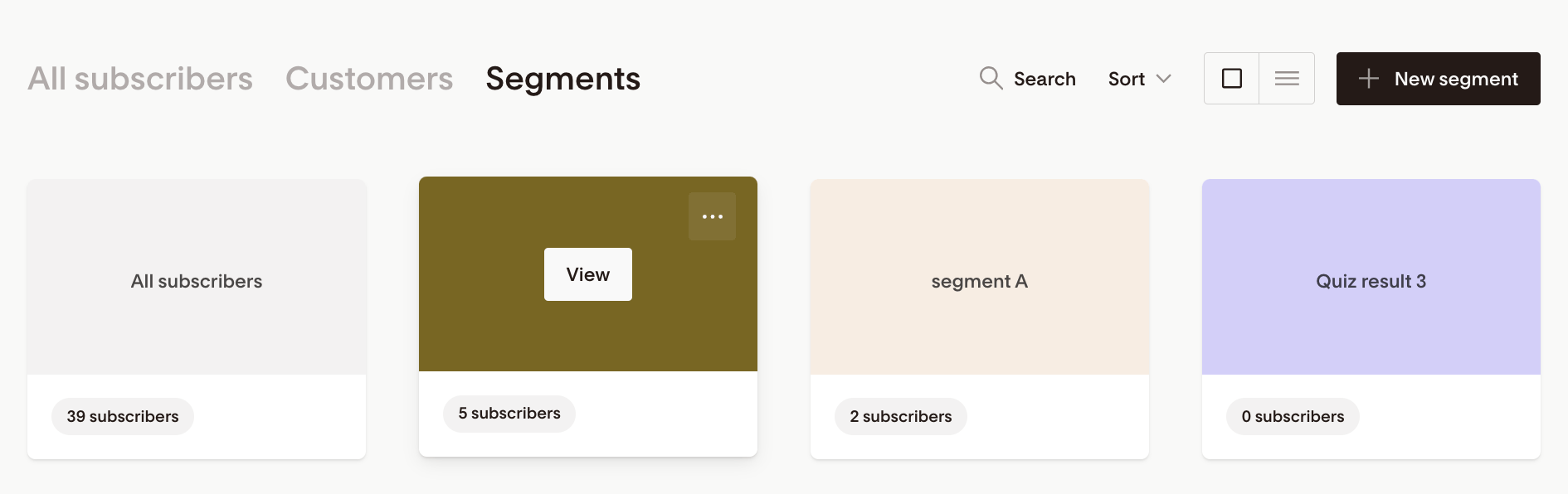 email segmentation in flodesk