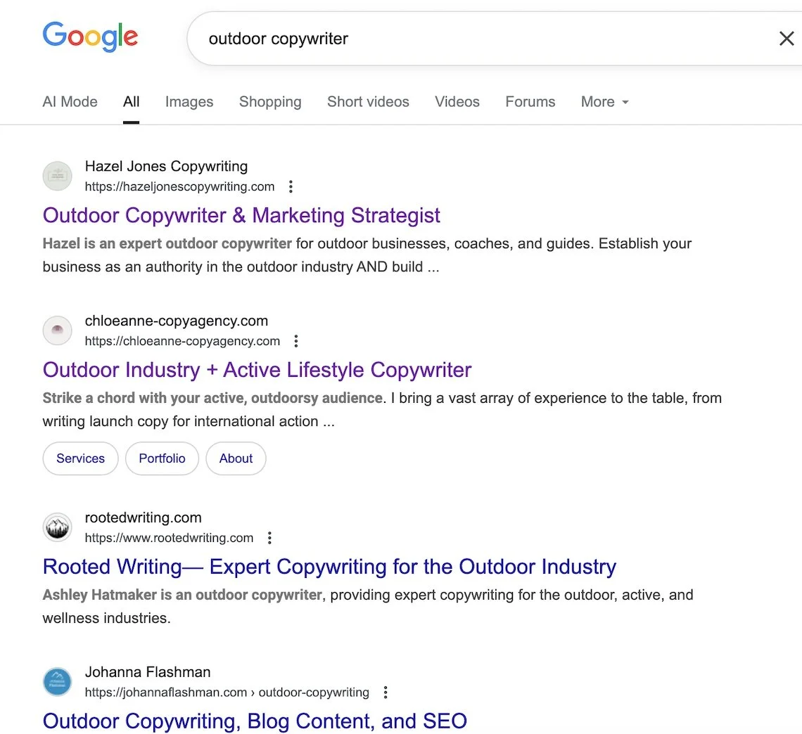 seo copywriting services results