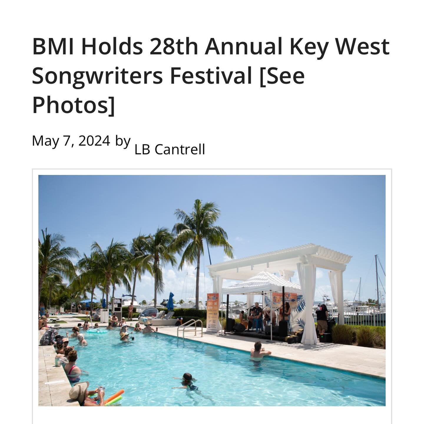 Thanks @musicrowmagazine for the mention and a HUGE thanks to @bmi @keywestsongwritersfestival for letting us be a part of such a great week for country music 🏝️
&bull;
&bull;
&bull;
&bull;
&bull;
&bull;
#countrymusic #bmi #keywest #originalmusic #e