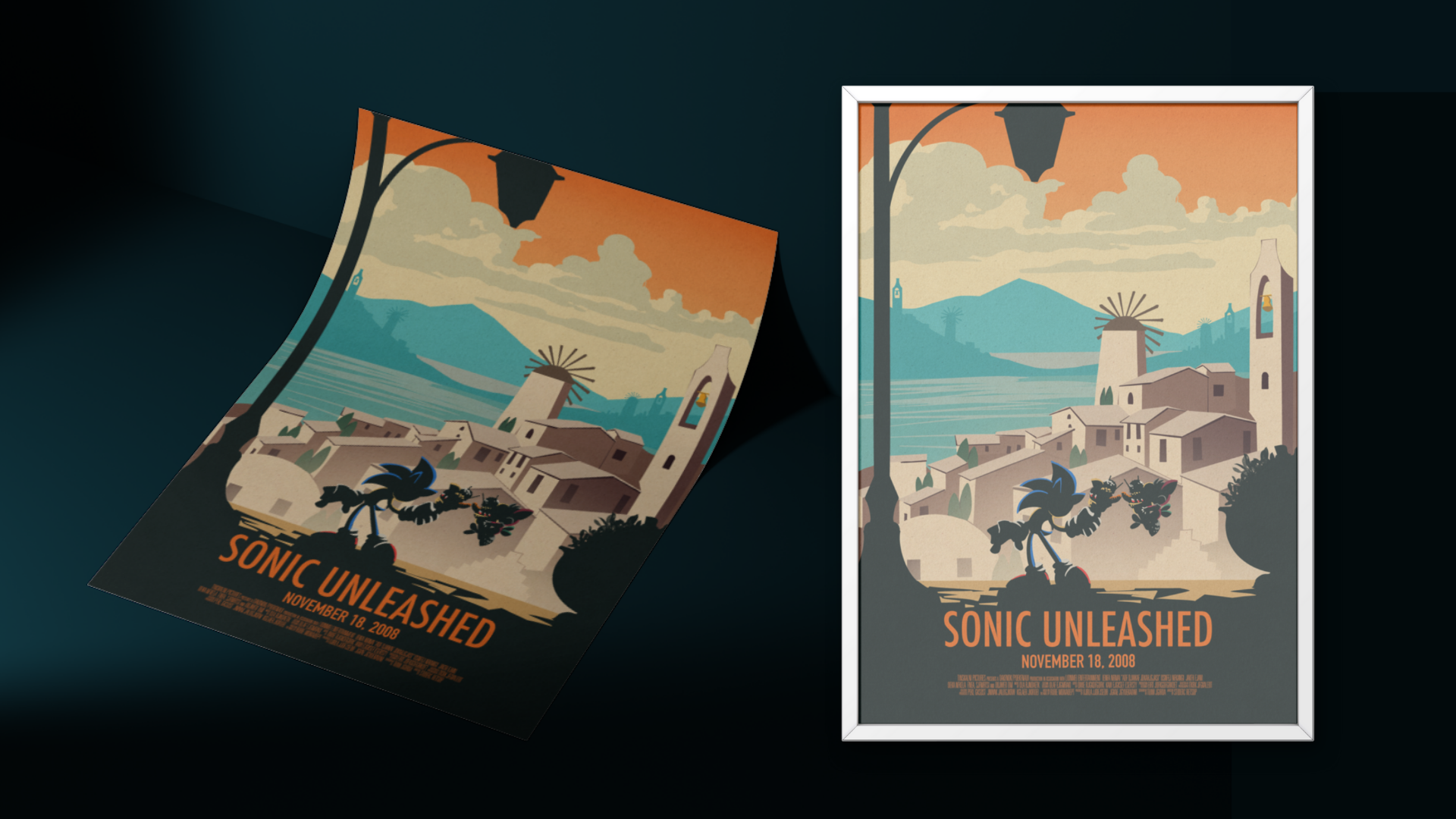 ✨GAME: SONIC UNLEASHED - Sonic naming chip✨
Apotos is just... so beautiful... I leaned into a much harder travel poster and less of a videogame movie poster. I just wanted to do Apotos justice. I had like 2-3 versions of this poster before getting t
