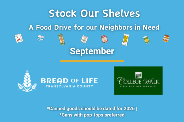 Stock Our Shelves with College Walk