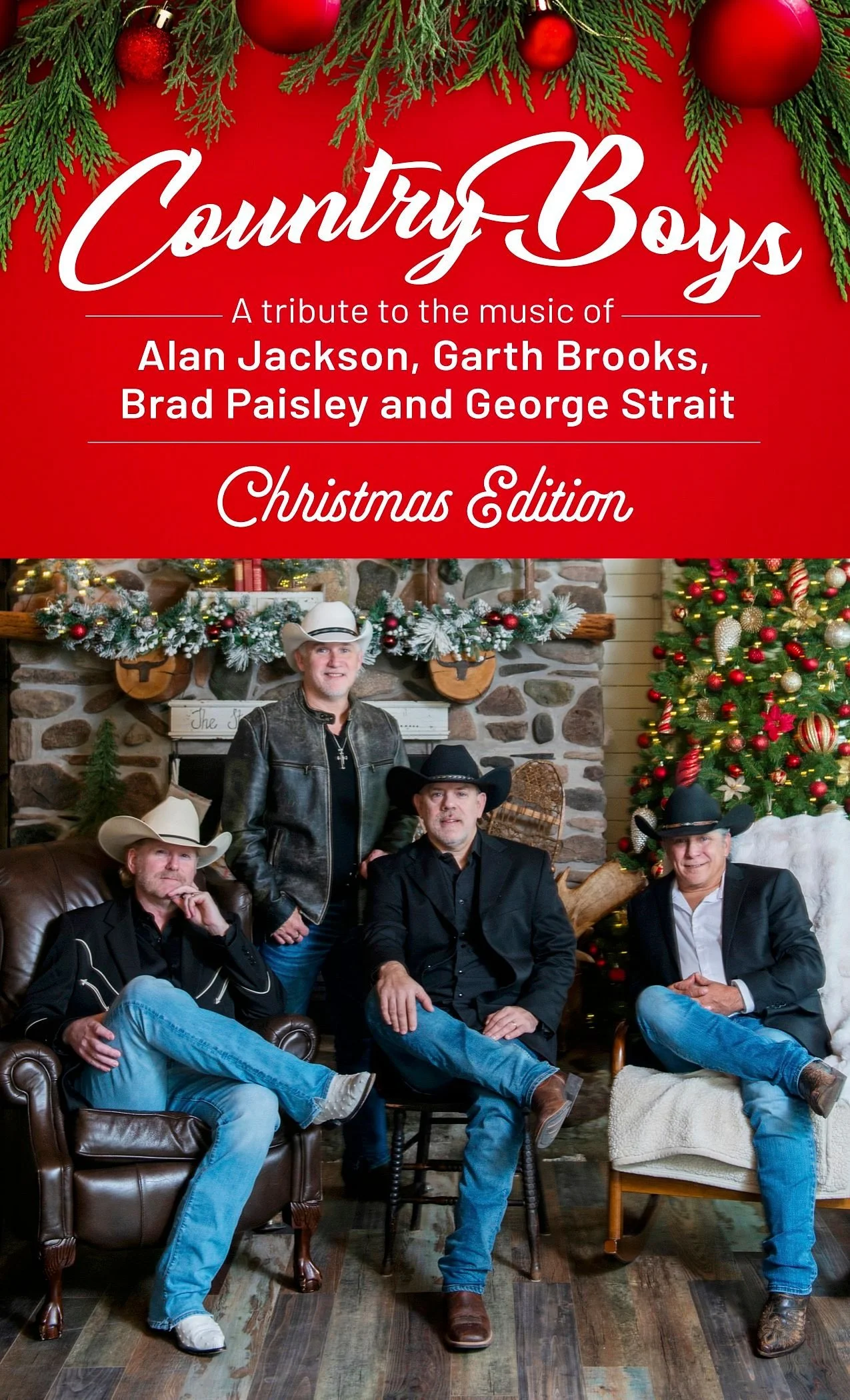 COUNTRY BOYS, a tribute to Alan Jackson, Garth Brooks, Brad Paisley & George Strait - CHRISTMAS EDITION
