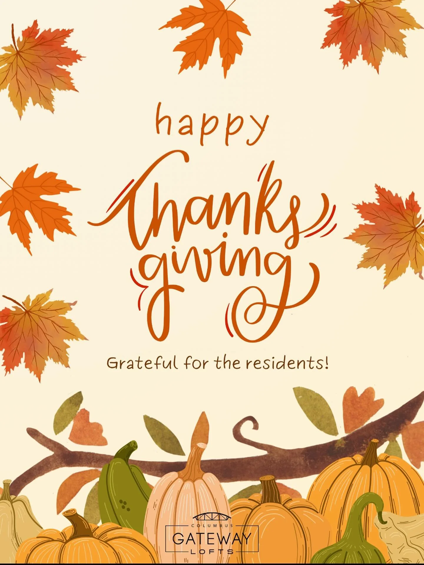 Happy Thanksgiving ! 🦃 🍁 

#gatewayloftscolumbus #happythanksgiving❤️ #turkeyday #yummyyummy #givethanks