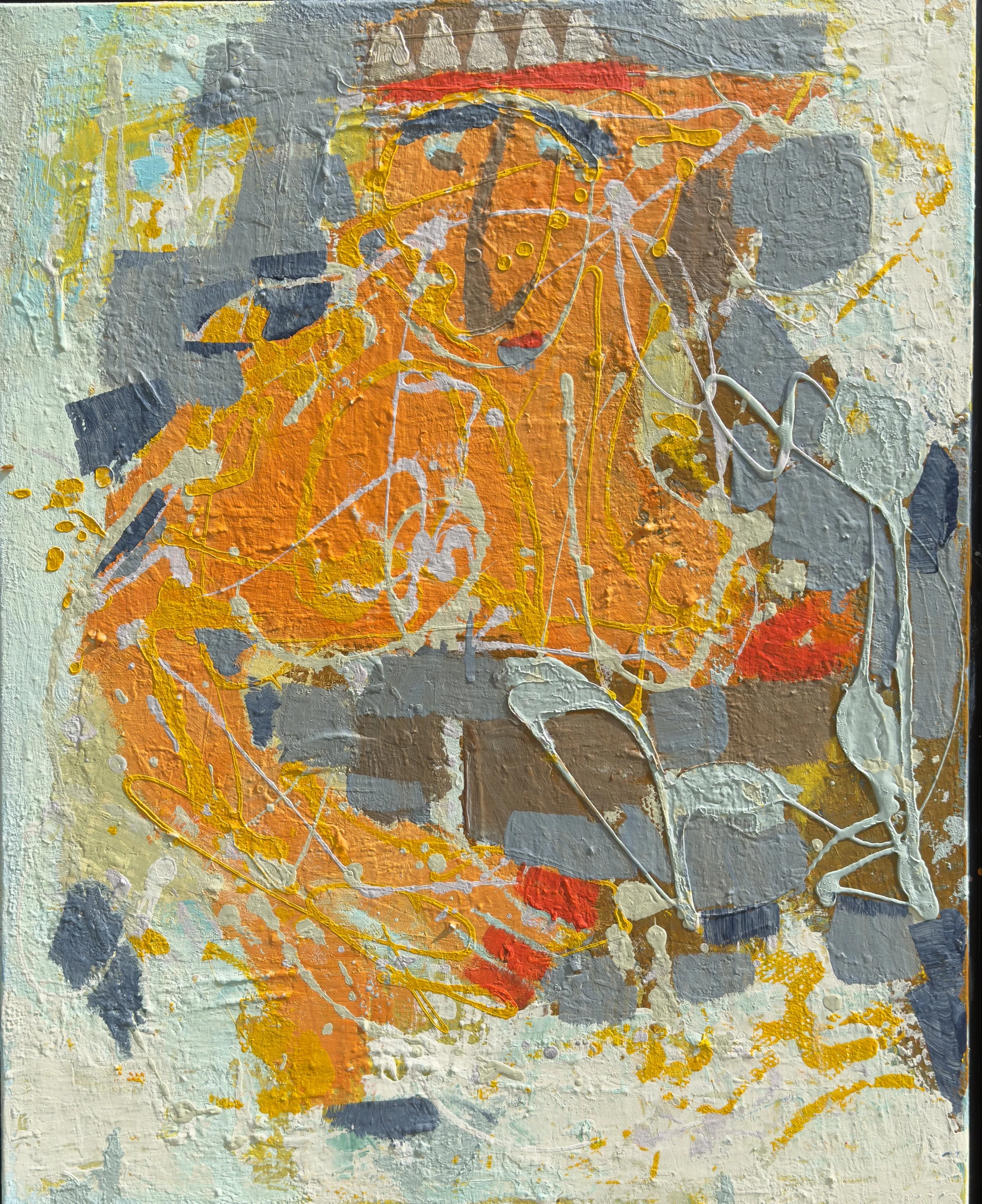 close up - Orange King 30x24