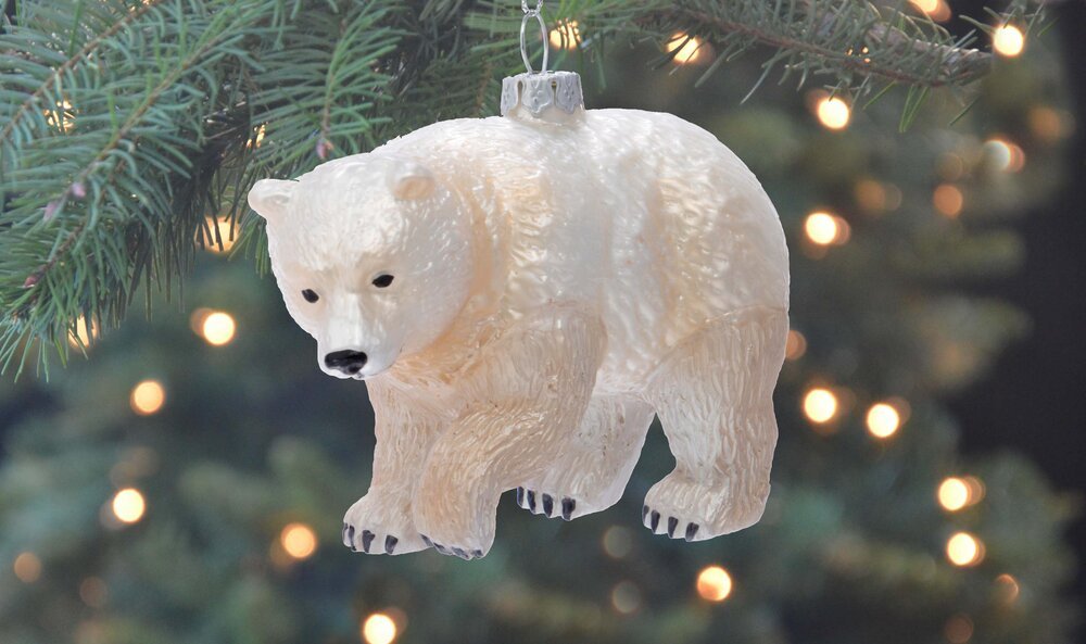 Spirit Bear Christmas Ornament
