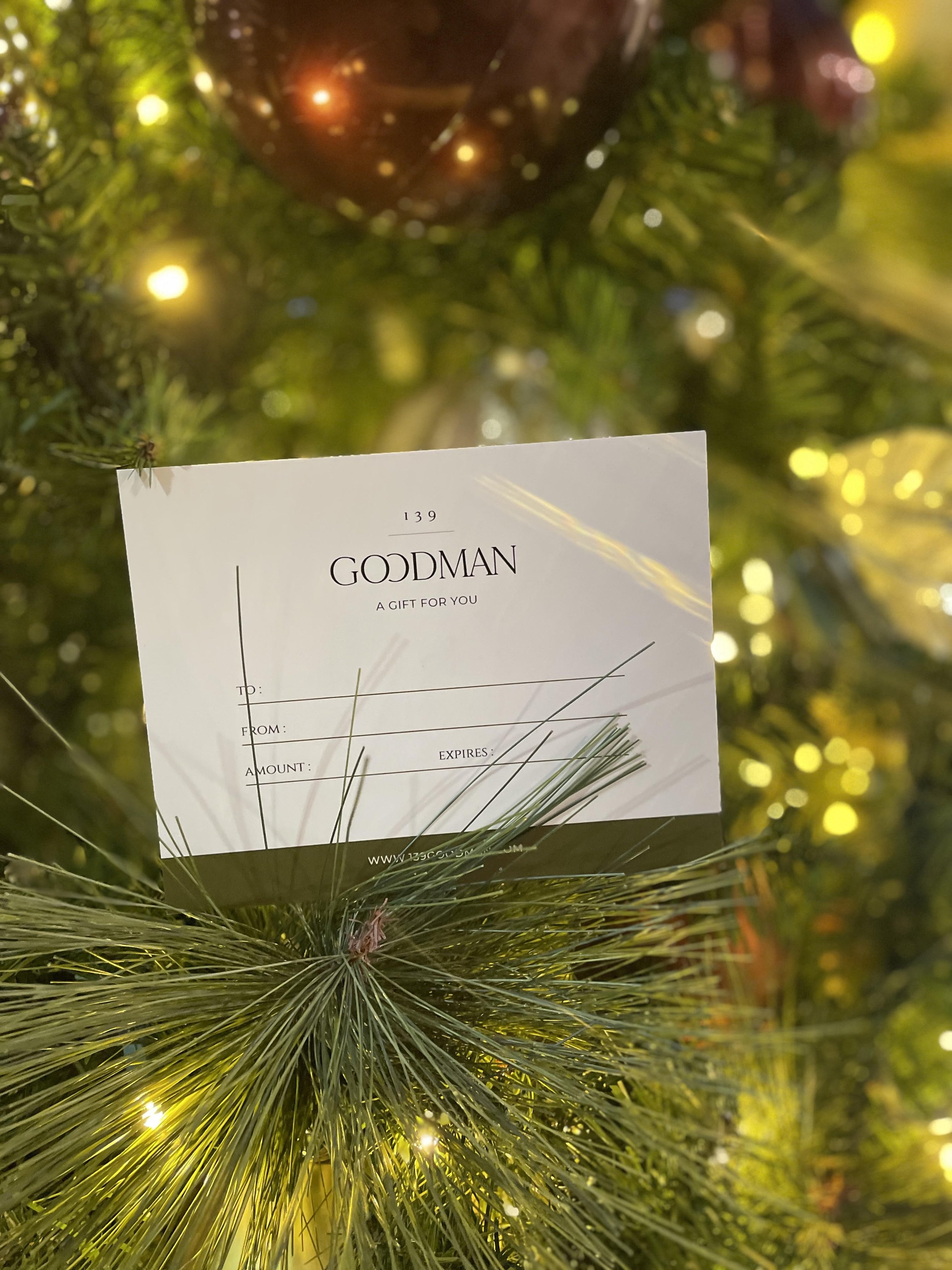 Gift Cards — 139 Goodman