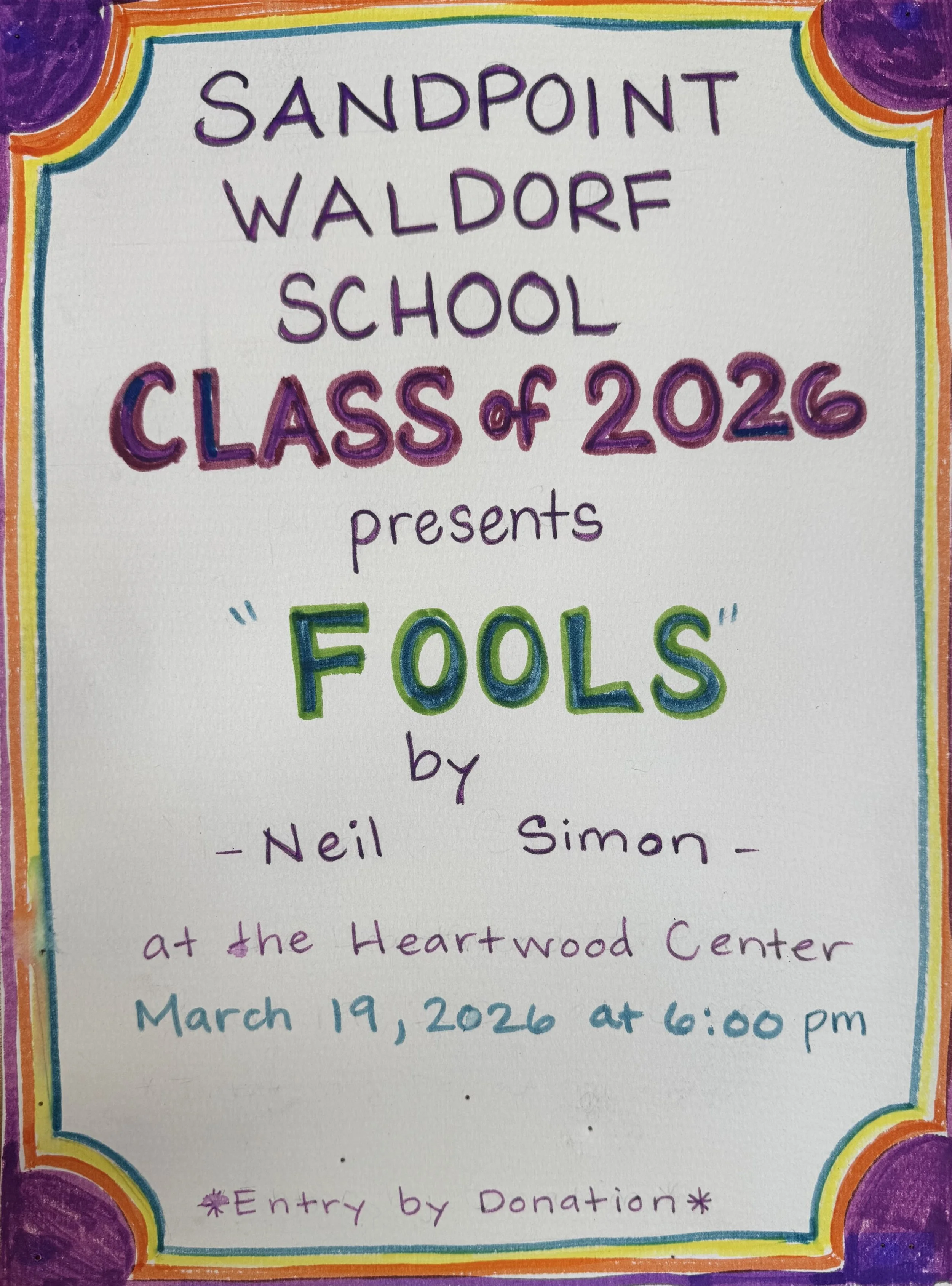 Waldorf 2026 Class Play