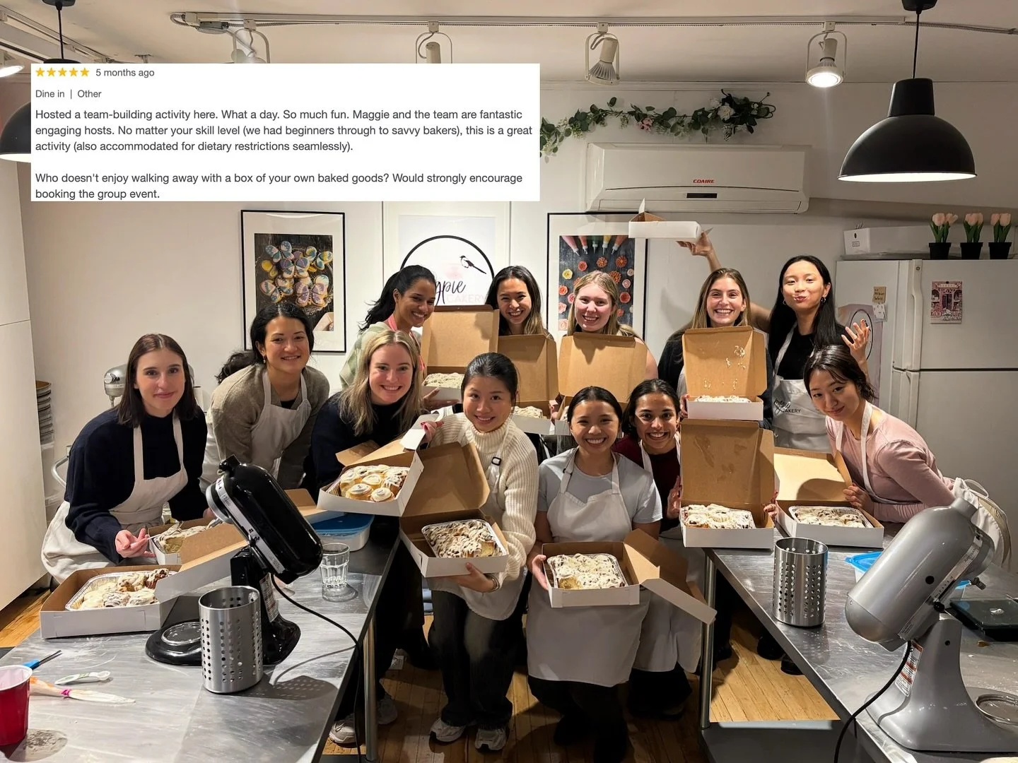 Planning your Fall or holiday team event?  This is your sign to make it memorable and delicious. ✨

From piping beautiful cupcakes to baking ooey-gooey cinnamon buns, my workshops are hands-on, joy-filled and perfect for bringing your team together.
