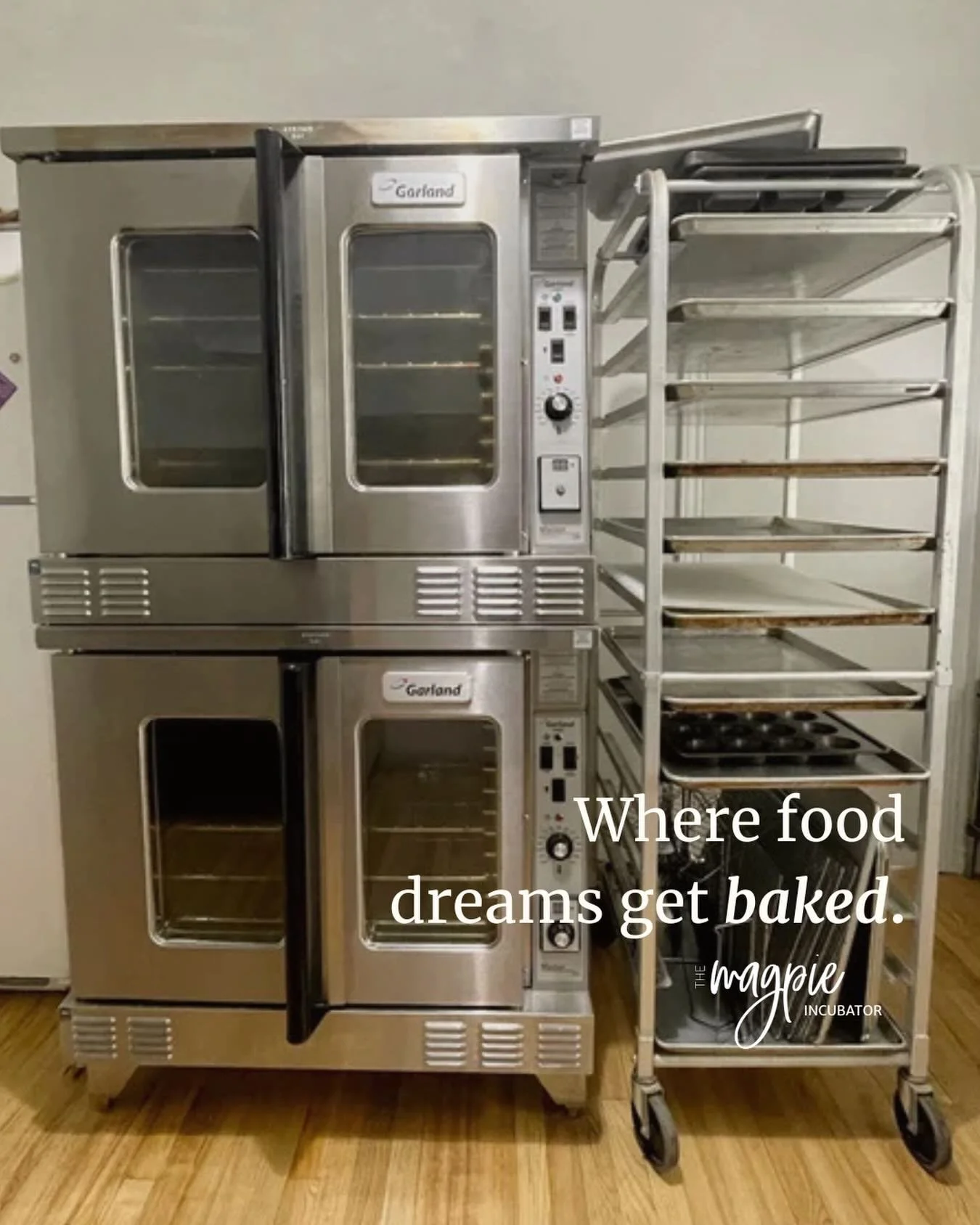 Where food dreams get baked. 🤪👩&zwj;🍳

These sweet ovens are shared with our incubator food businesses to test recipes, produce their products, and get ready to sell in the real world. The Magpie Incubator is a shared, licensed commercial kitchen 