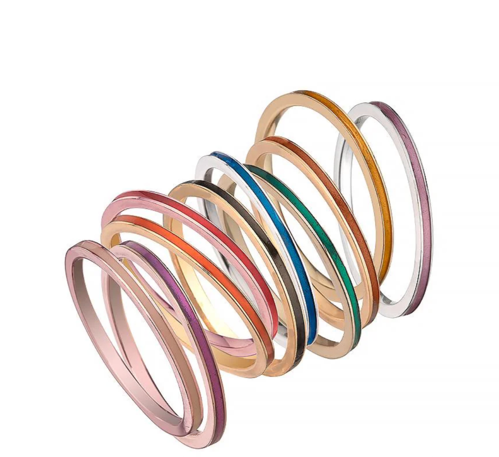JENNIFER ZEUNER ENAMEL 14K RING