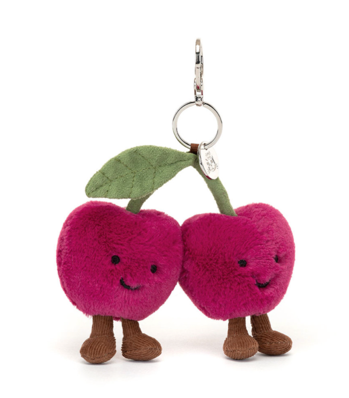 JELLYCAT  CHERRIES BAG CHARM
