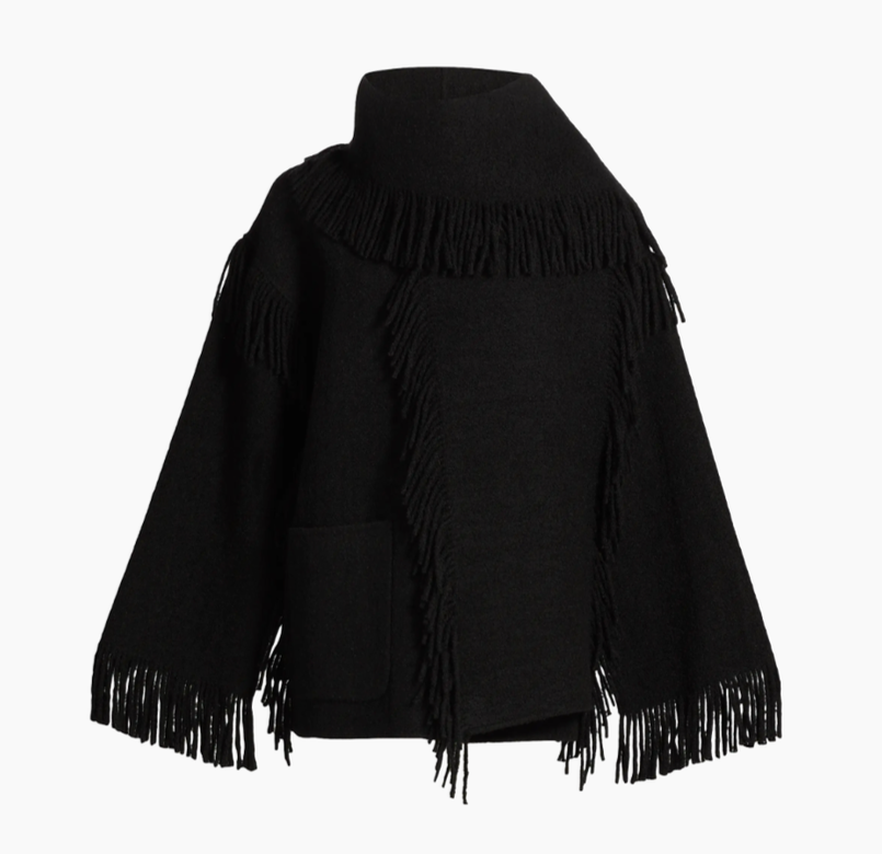 TOTEME Fringed scarf jacket