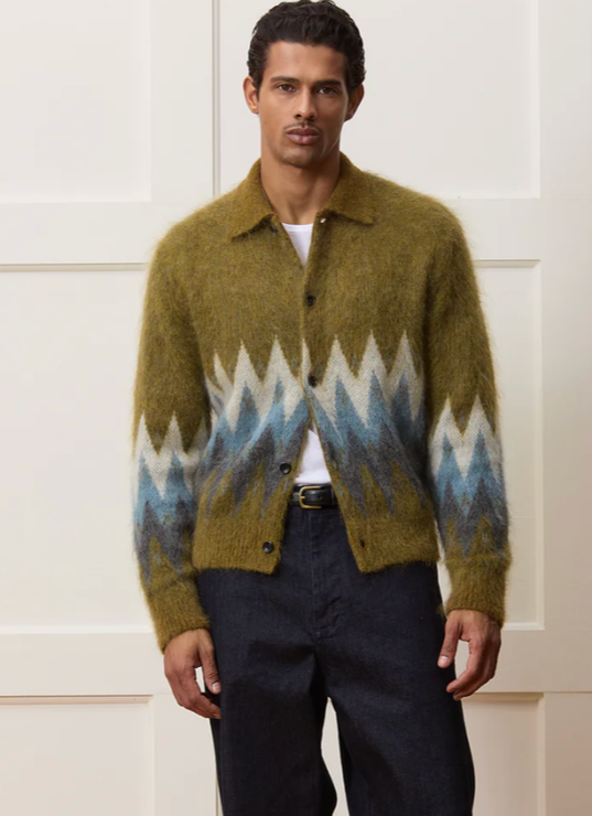 TODD SNYDER Italian mohair sweater jacket