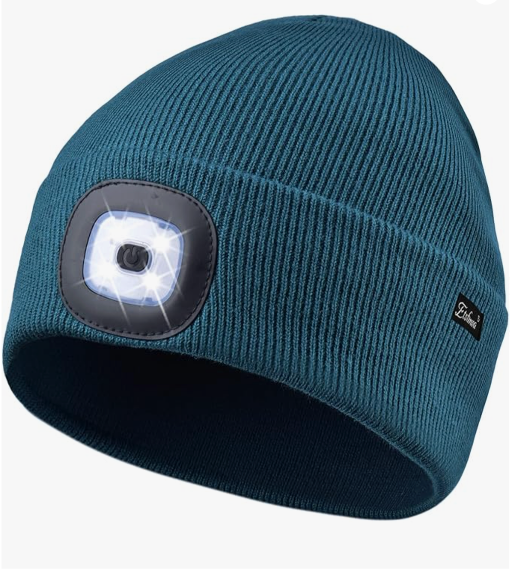 Etsfmoa Unisex Beanie with Light
