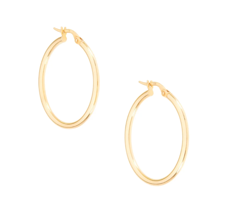 CATBIRD 20mm 14k hoop earrings