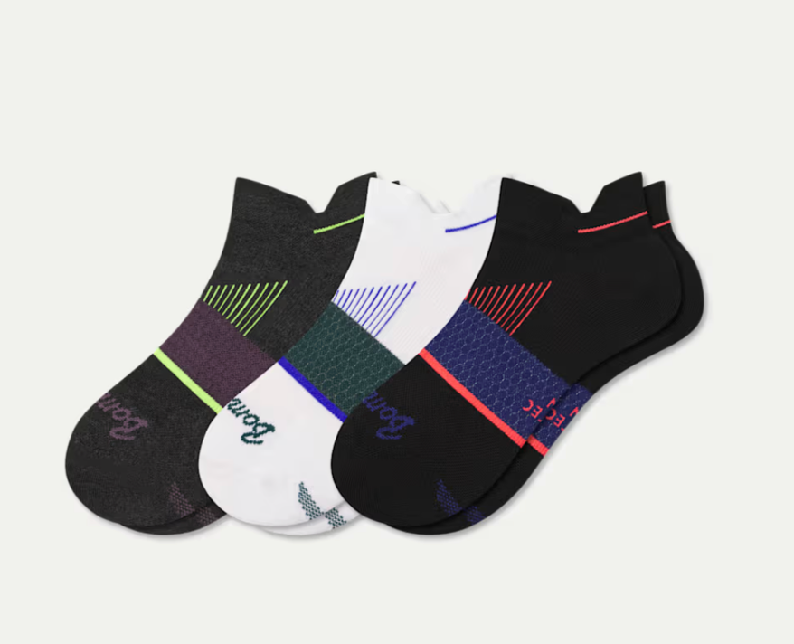 BOMBAS 3 pack running ankle socks