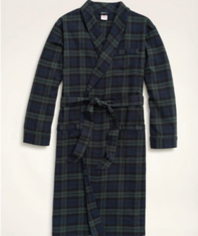 BROOKS BROTHERS cotton flannel robe