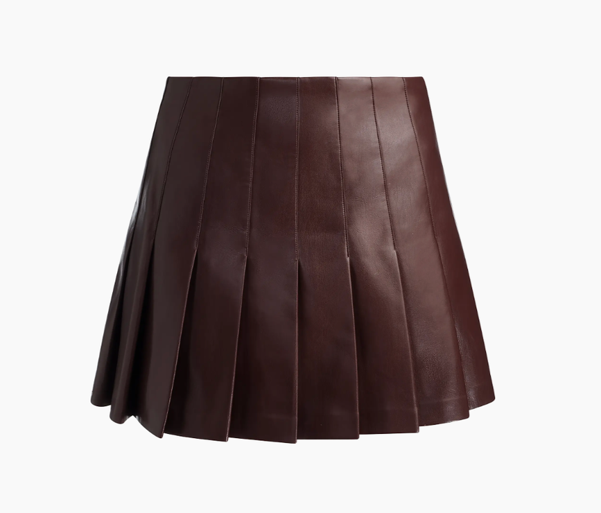 ALICE &amp; OLIVIA Carter faux leather skirt