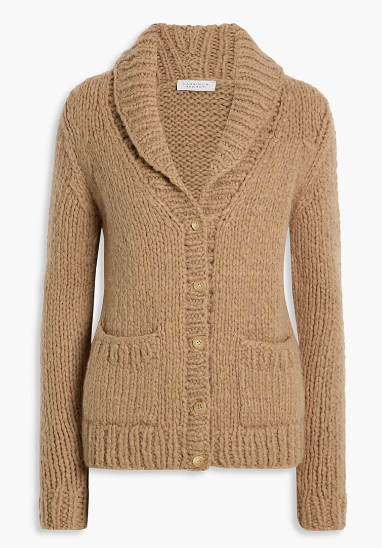 Gabriela Hearst camel cashmere cardigan