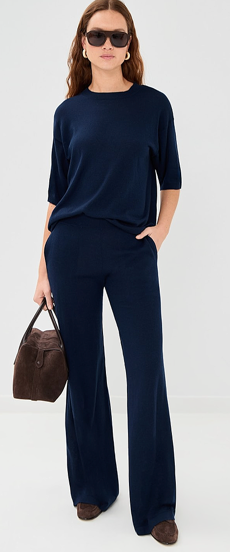 SPRWMN cashmere wide leg pants