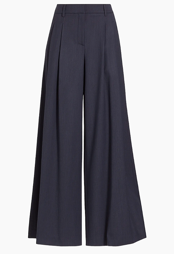 TWP New Didi Wide Leg Wool Pleated Pant