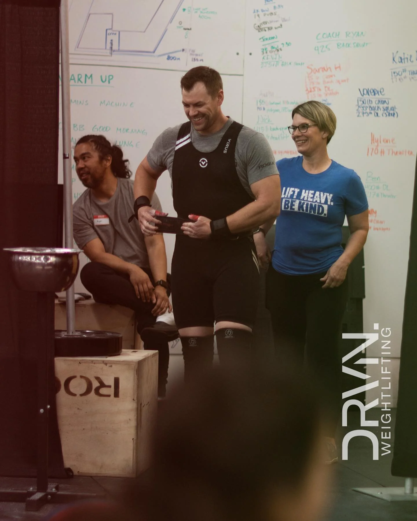 Weightlifters are happier. 

@dmgraham21 walking out on the platform.