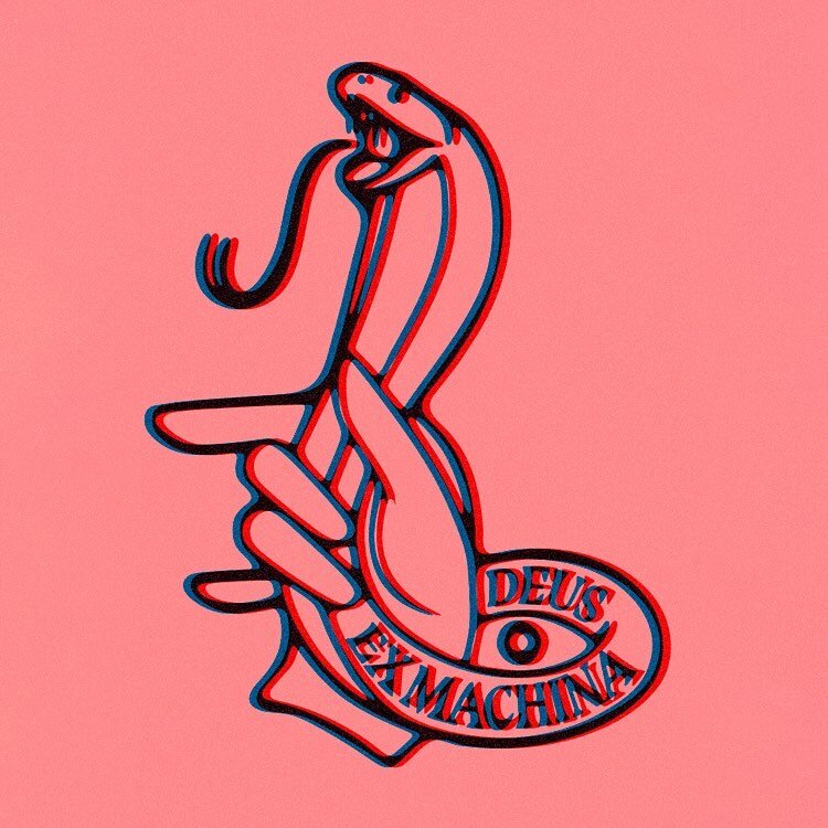 Deus Ex Machina&nbsp;icon concept. &bull;&bull;&bull; #icon #illustration #snake #hands #clothing