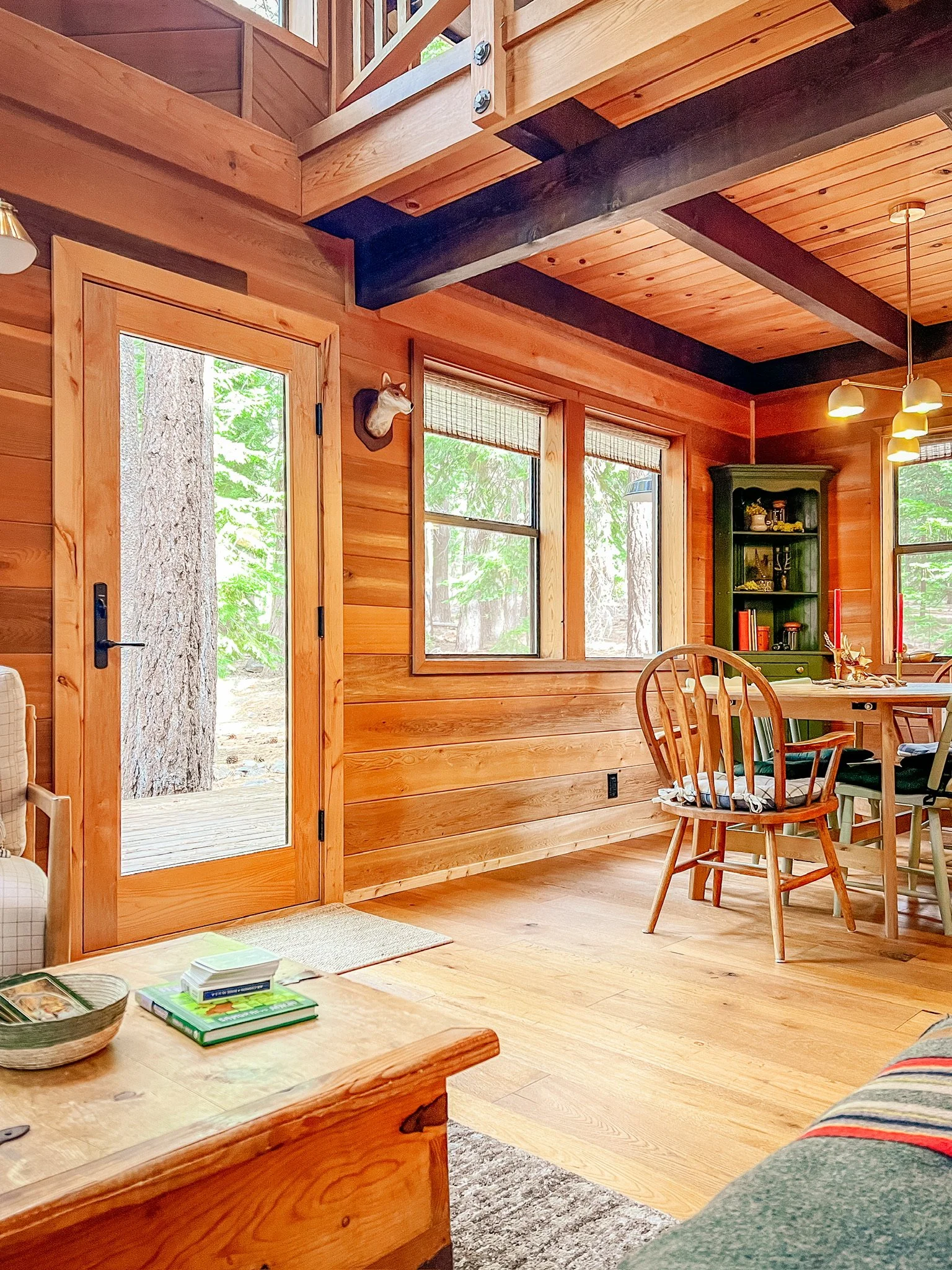 Cabin views, amidst tall pines in Tahoe Donner.
