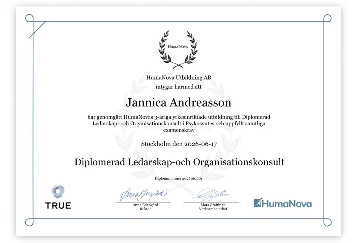 Diplomerd Ledarskaps- och Organisationskonsult 2026
