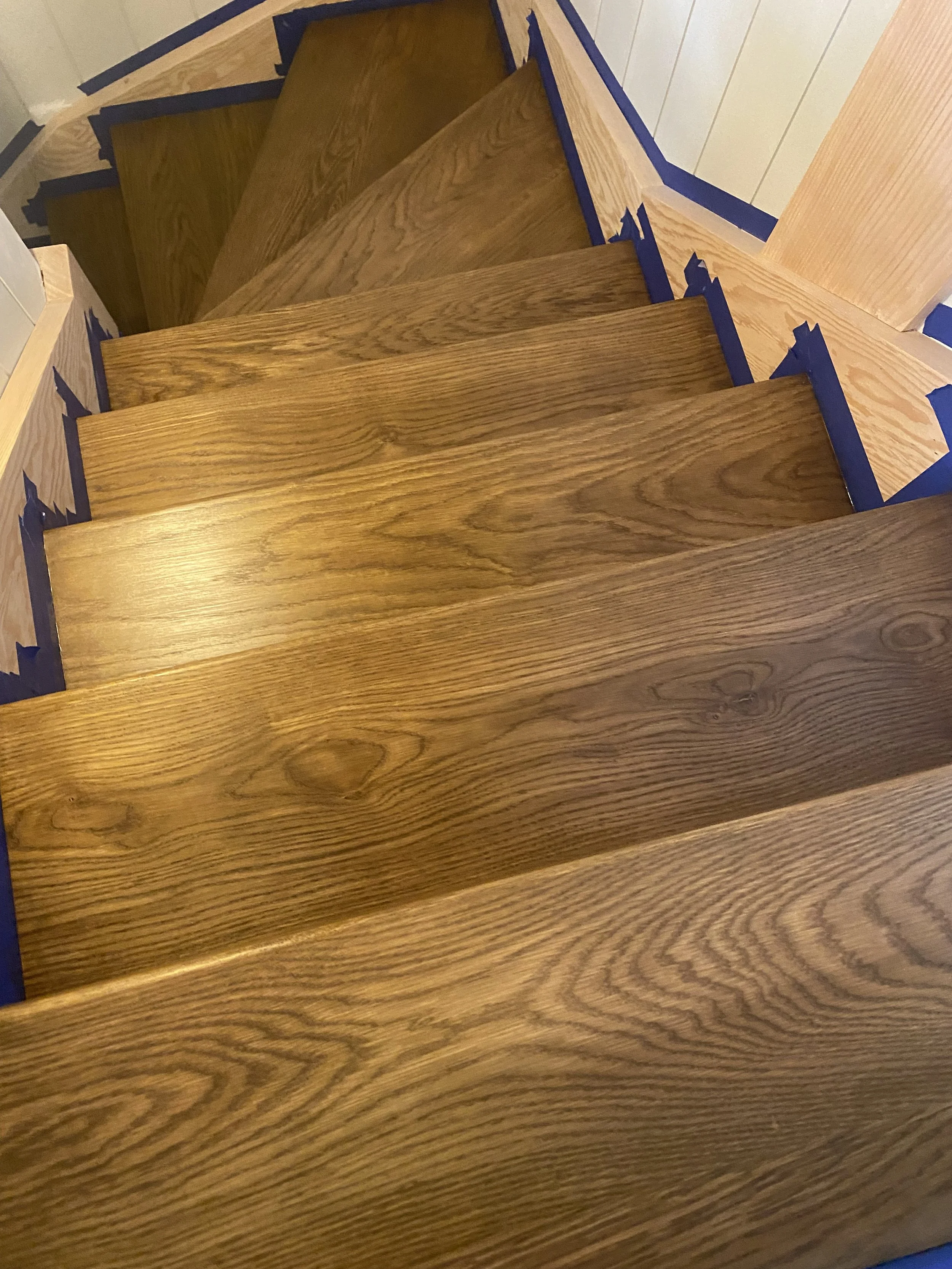 Floor + Stair Staining