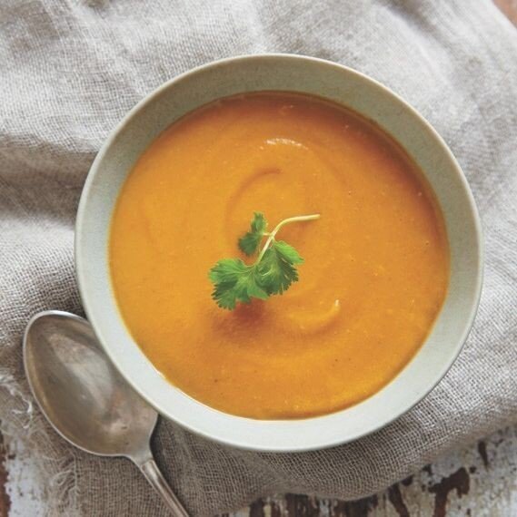 My first time making my Southwestern Sweet Potato Soup I was a little cavalier with the ancho chiles and chipotle. But a little experimentation turned this former five-alarmer into an amazingly heady, slightly smoky soup.⁠
⁠
Recipe is linked in my bi