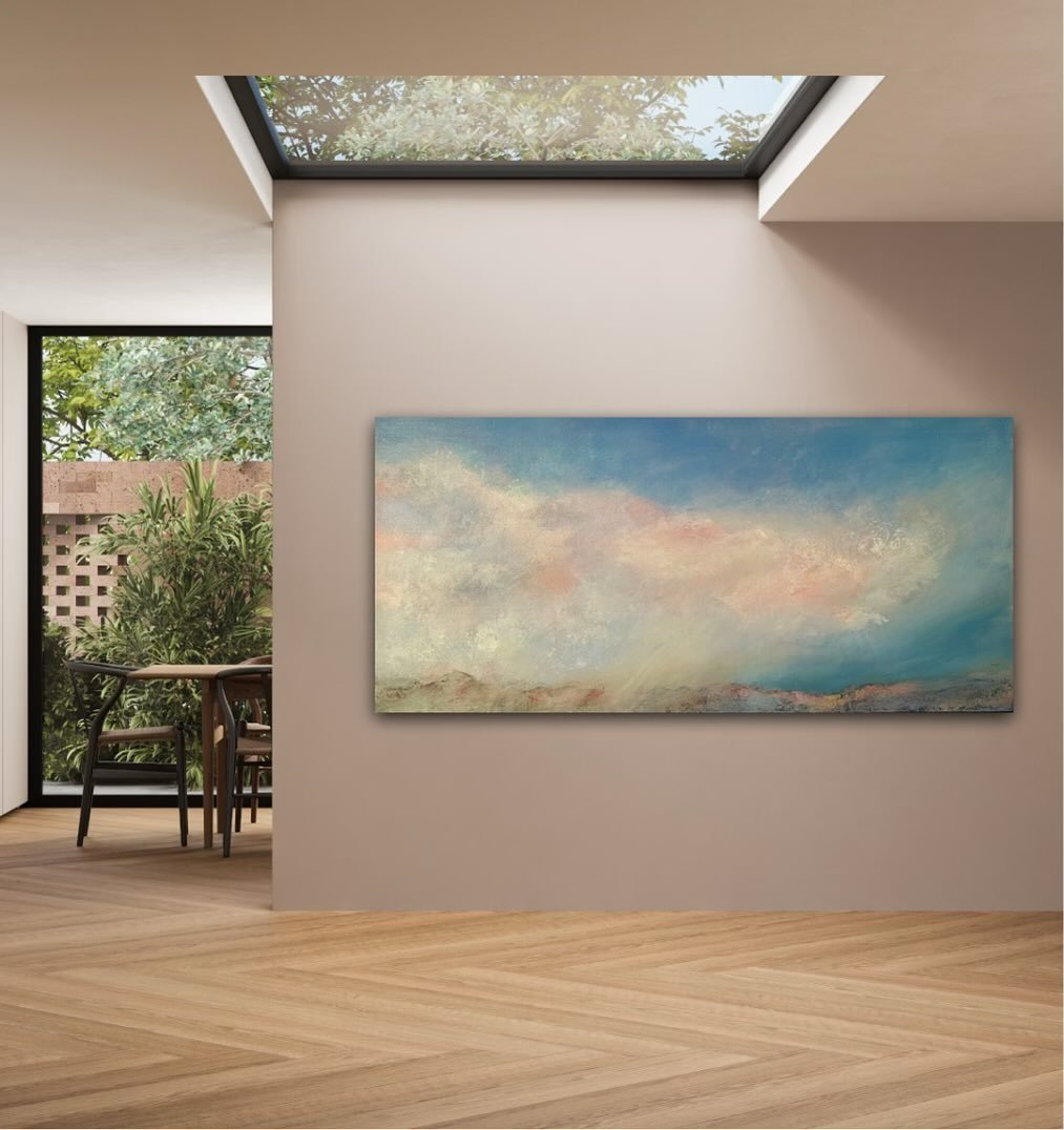&ldquo;Ethereal Light&rdquo;
24&rdquo;x48&rdquo; Acrylic on Belgian Linen

This painting was created during my self-directed residency at @jentoughgallery in Santa Fe, where I was deeply inspired by the extraordinary cloud formations and light. You c