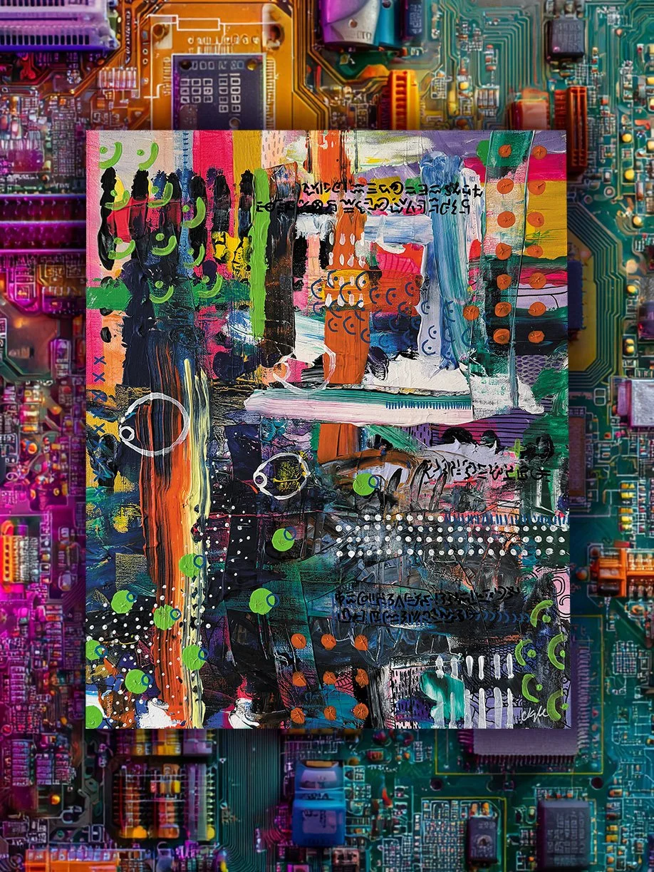 colorful abstract painting