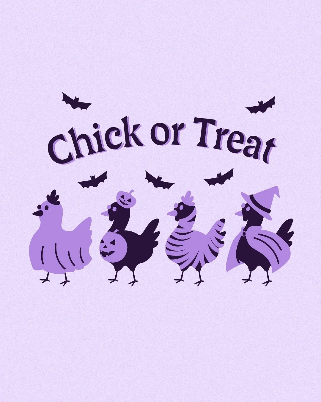 Beste Halloween Gr&uuml;&szlig;e von meinen H&uuml;hnern 🙏🏻✨
.
.
.
.
.
.
.
.
.
.
.
#creative #design #chicken #halloween #illustration #illustrator #adobe #creative #art