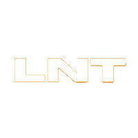 Logo with the letters 'LNT' on an orange gradient background
